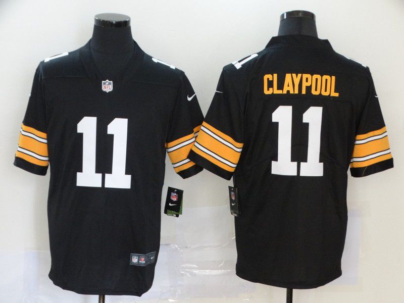 Men Pittsburgh Steelers #11 Claypool Black Nike Vapor Untouchable Limited NFL Jerseys